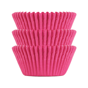 Electric Pink Plain Baking Cups