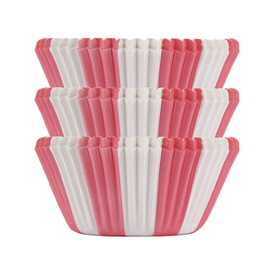 Pink Circus Stripe Baking Cups