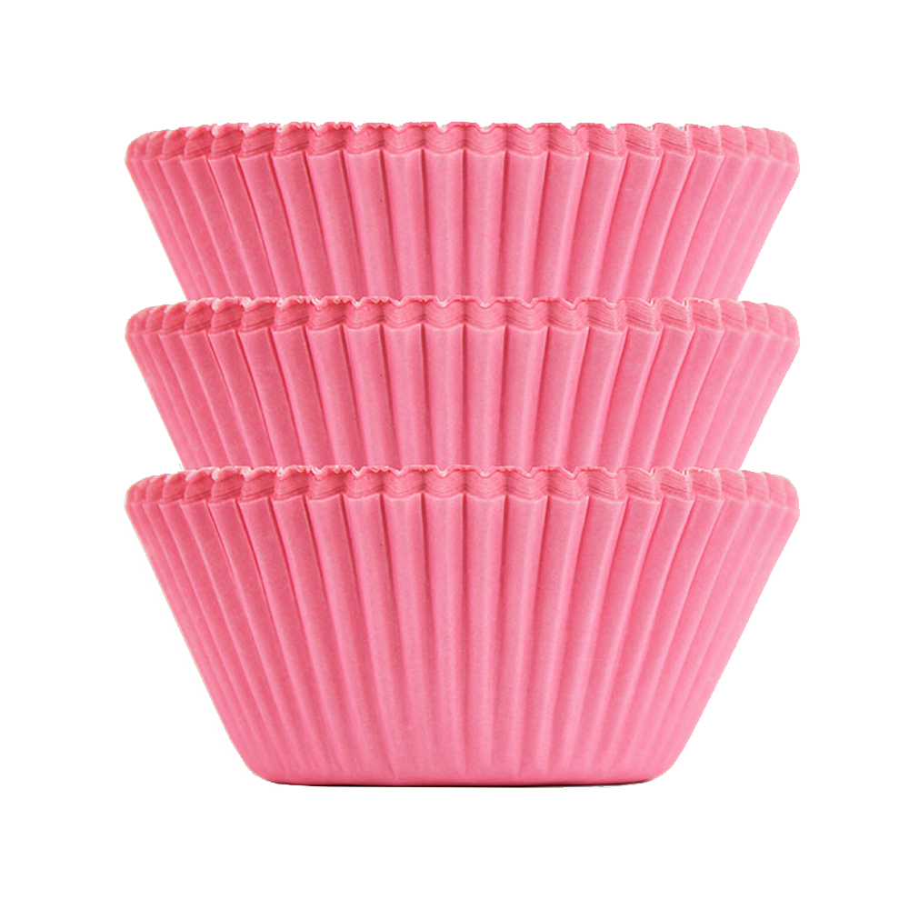 Pink Plain Baking Cups