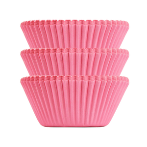 Pink Plain Baking Cups